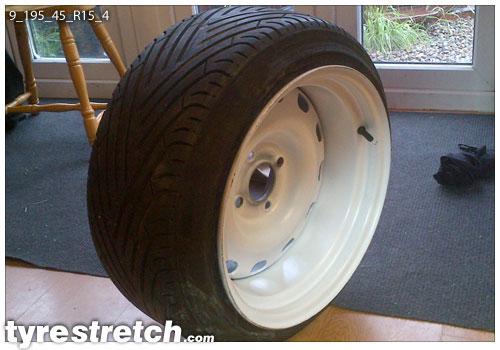 195/45 R15 on 9.0J