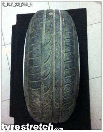 195/60 R15 on 9.0J
