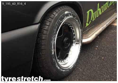 195/60 R16 on 9.0J