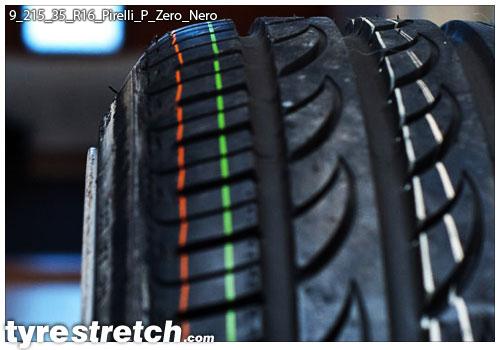 An example of tyre stretch: 215/35 R16 on 9.0J – PIRELLI