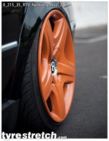 An example of tyre stretch: 215/35 R19 on 9.0J – NANKANG