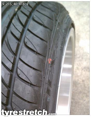 215/40 R16 on 9.0J