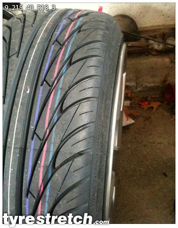 215/40 R18 on 9.0J