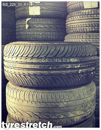 An example of tyre stretch: 225/35 R19 on 9.0J – KUMHO