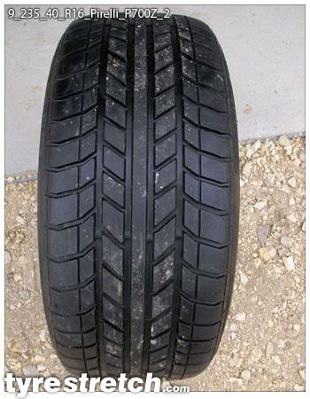 An example of tyre stretch: 235/40 R16 on 9.0J – PIRELLI