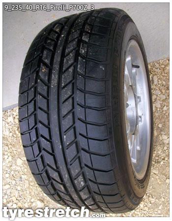An example of tyre stretch: 235/40 R16 on 9.0J – PIRELLI