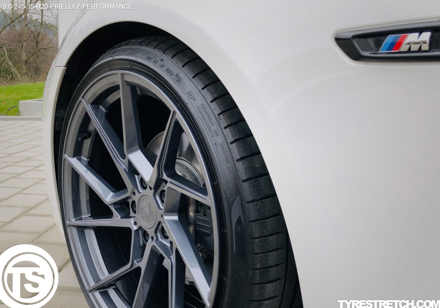 An example of tyre stretch: 245/35 R20 on 9.0J – PIRELLI (Z-PERFORMANCE)