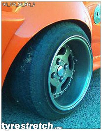 175/50 R13 on 9.5J