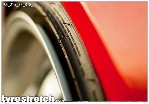 215/35 R18 on 9.5J