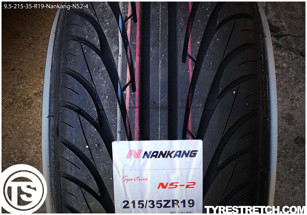 An example of tyre stretch: 215/35 R19 on 9.5J – NANKANG