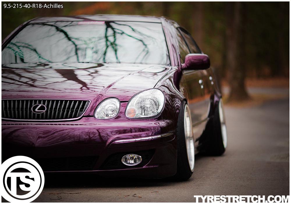 An example of tyre stretch: 215/40 R18 on 9.5J – ACHILLES