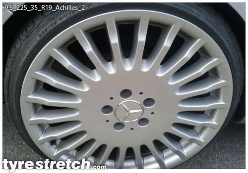 An example of tyre stretch: 225/35 R19 on 9.5J – ACHILLES