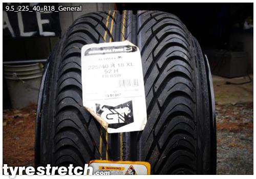 An example of tyre stretch: 225/40 R18 on 9.5J – GENERAL