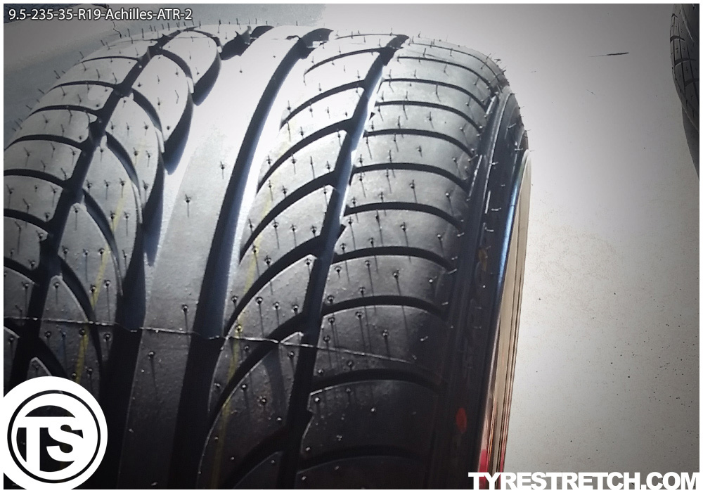 An example of tyre stretch: 235/35 R19 on 9.5J – ACHILLES