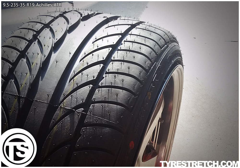 An example of tyre stretch: 235/35 R19 on 9.5J – ACHILLES