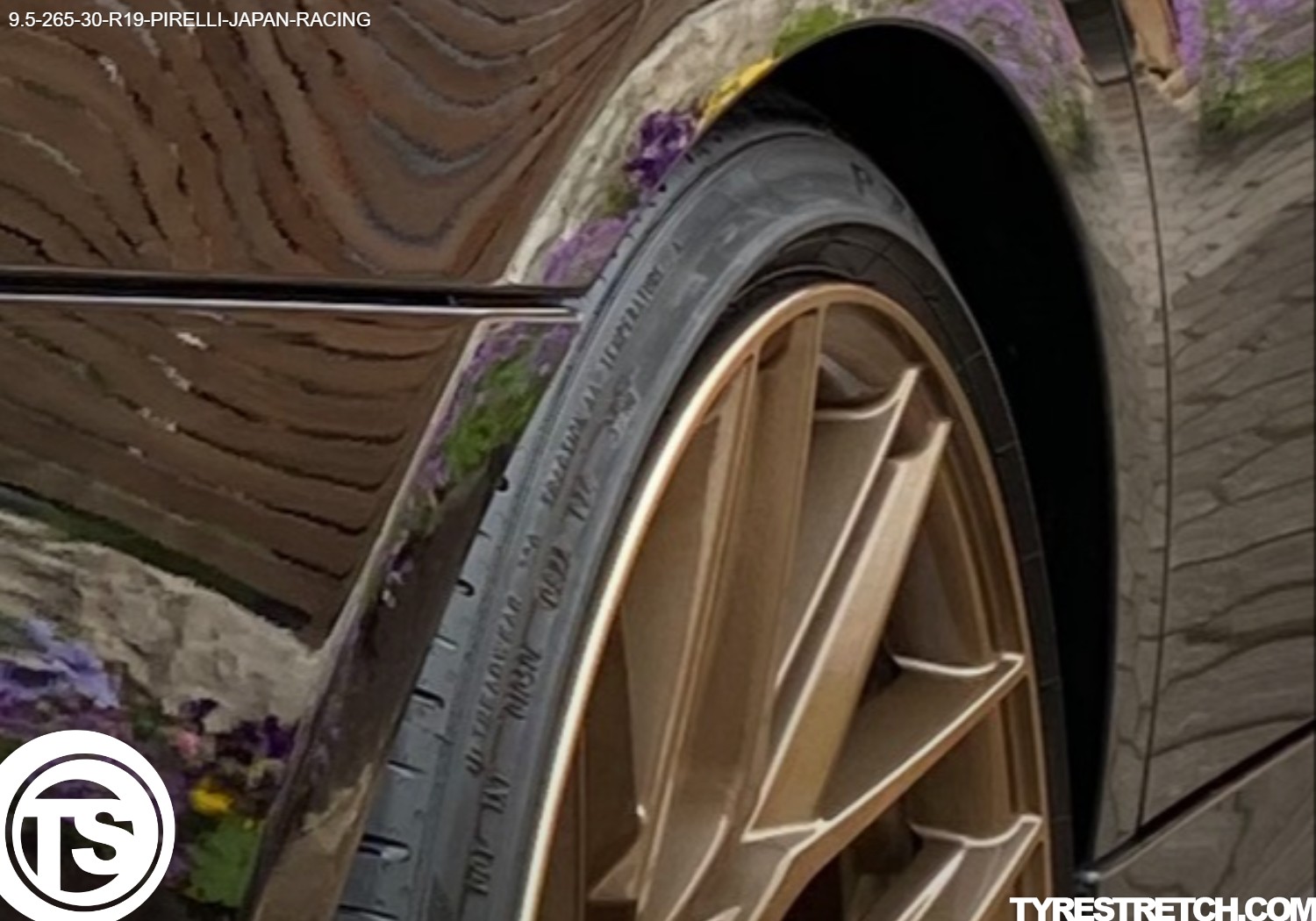 An example of tyre stretch: 265/30 R19 on 9.5J – PIRELLI (JAPAN-RACING)