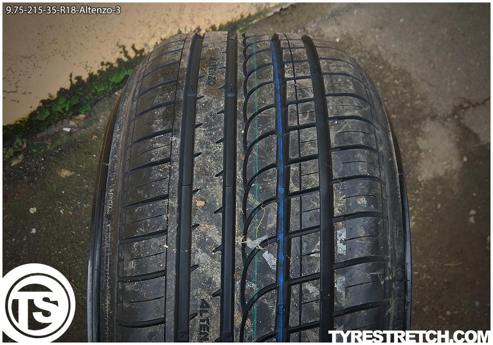 An example of tyre stretch: 215/35 R18 on 9.75J – ALTENZO