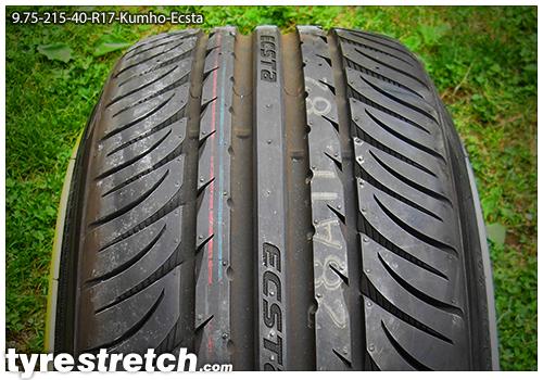An example of tyre stretch: 215/40 R17 on 9.75J – KUMHO